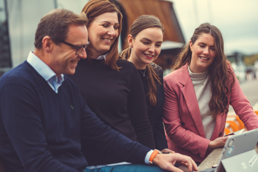 FotoWare CEO with colleagues