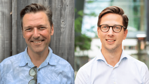 Mikko Jaatinen, CEO and founder of Jamix and Eirik Brænd Hjelmeland, Senior Investment Manager at Viking Growth.