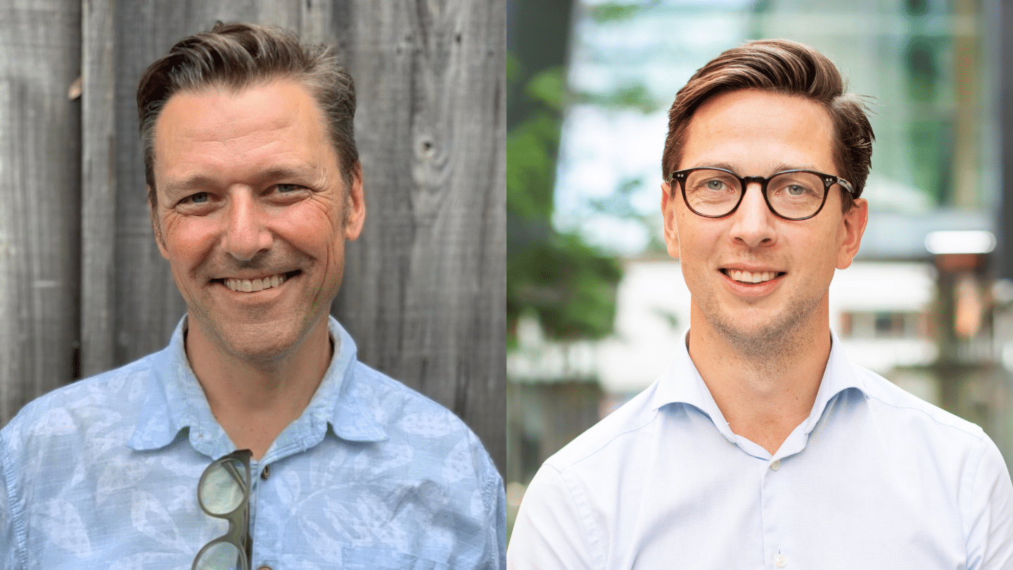 Mikko Jaatinen, CEO and founder of Jamix and Eirik Brænd Hjelmeland, Senior Investment Manager at Viking Growth.